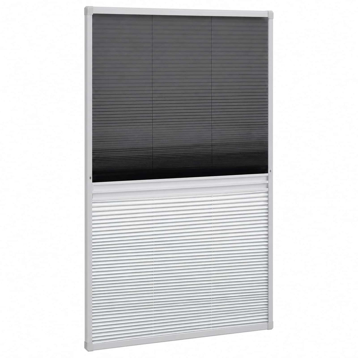 Insect Plisse Screen Window Aluminium 160 x 80 cm with Shade