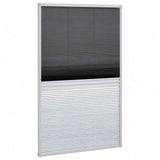 Insect Plisse Screen Window Aluminium 160 x 80 cm with Shade