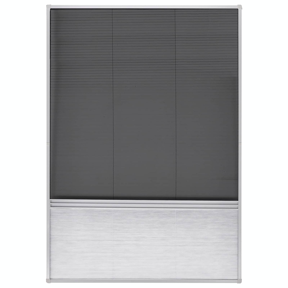 Insect Plisse Screen Window Aluminium 160 x 80 cm with Shade