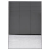 Insect Plisse Screen Window Aluminium 160 x 80 cm with Shade
