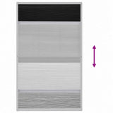 Insect Plisse Screen Window Aluminium 160 x 80 cm with Shade