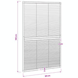 Insect Plisse Screen Window Aluminium 160 x 80 cm with Shade