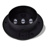 Outdoor Solar Lamp Set 6 pcs Fence Light Gutter Light Black - 45-Degree Angle