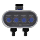 Garden Electronic Automatic Water Timer Irrigation Timer Double Outlet - Front View
