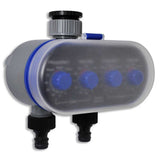 Garden Electronic Automatic Water Timer Irrigation Timer Double Outlet - Side View
