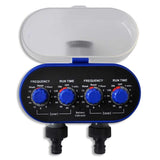 Garden Electronic Automatic Water Timer Irrigation Timer Double Outlet - Top-Down View