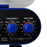 Garden Electronic Automatic Water Timer Irrigation Timer Double Outlet - Rear View