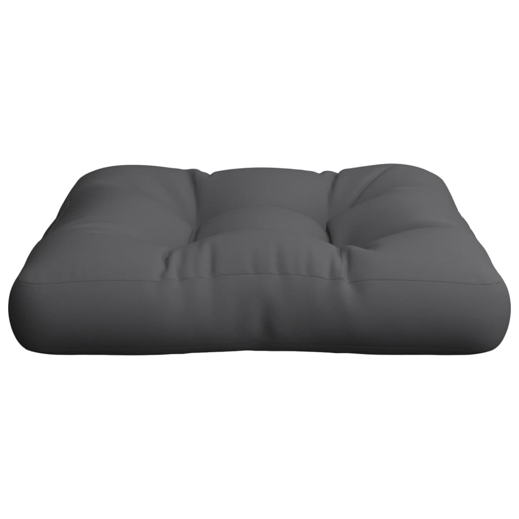 Pallet Cushion 50x50x12 cm Grey Fabric