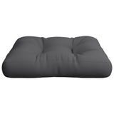 Pallet Cushion 50x50x12 cm Grey Fabric - Top-Down View
