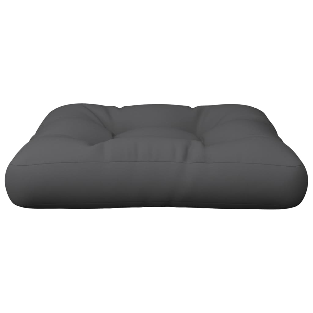 Pallet Cushion 50x50x12 cm Grey Fabric