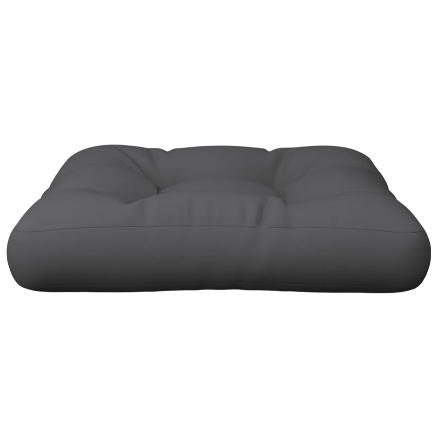 Pallet Cushion 50x50x12 cm Grey Fabric
