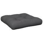 Pallet Cushion 60x60x12 cm Grey Fabric