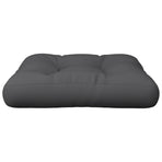 Pallet Cushion 60x60x12 cm Grey Fabric