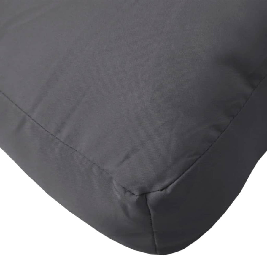 Pallet Cushion 60x60x12 cm Grey Fabric