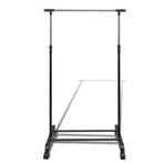 Adjustable Clothes Racks 2 pcs 1 Hanging Rail