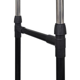 Adjustable Clothes Rack with 2 Hanging Rails 2 pcs - 45-Degree Angle