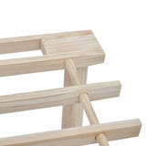 3-Tier Shoe Racks 2 pcs Solid Fir Wood - Top-Down View