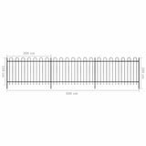 Fence 600 x 150 cm Powder coated steel