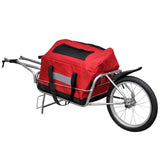 Bike Trailer One-wheel with Storage Bag - Front View