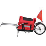 Bike Trailer One-wheel with Storage Bag - Top-Down View