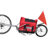 Bike Trailer One-wheel with Storage Bag - Rear View