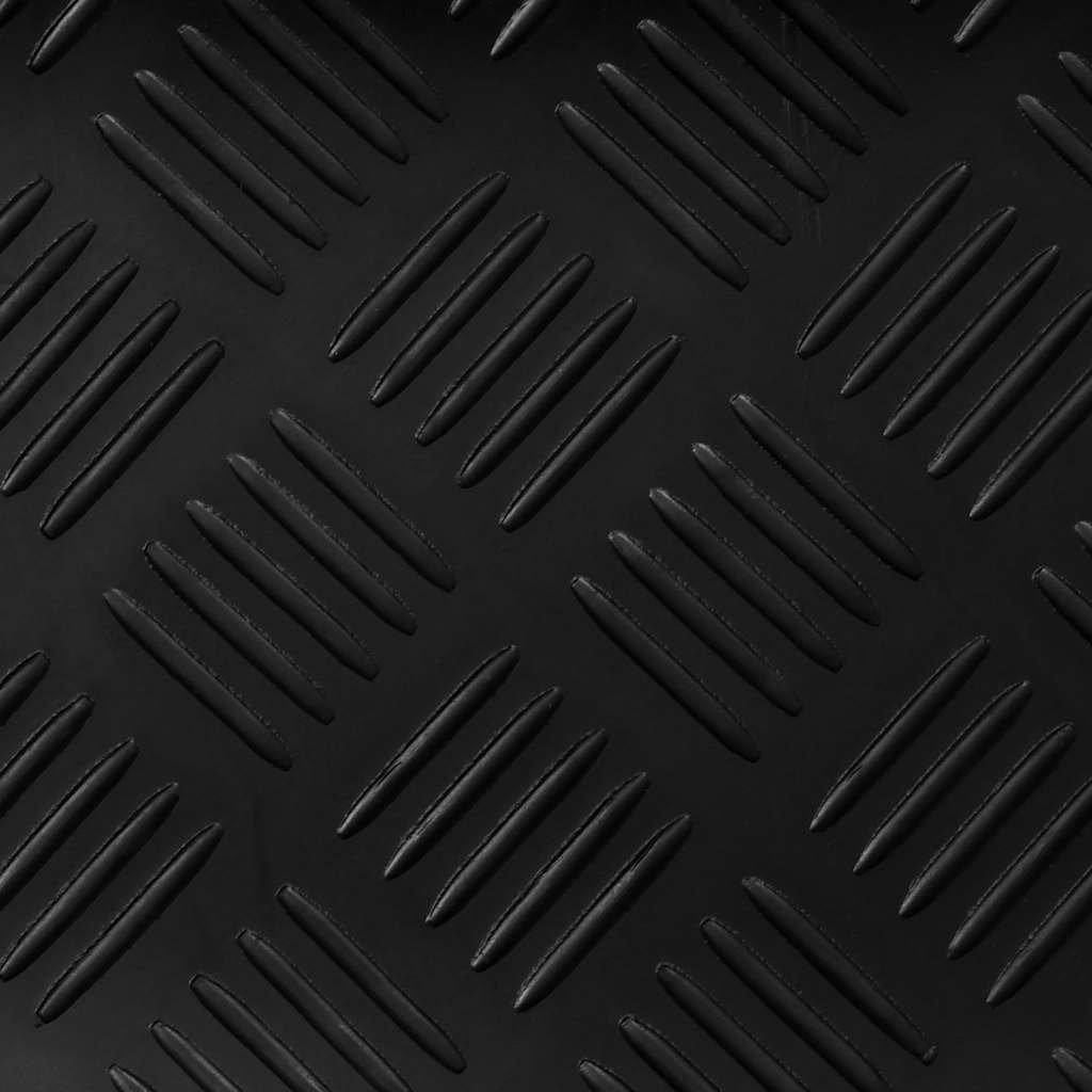 Rubber Floor Mat Anti-Slip 2 x 1 m Checker Plate