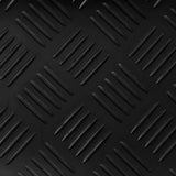 Rubber Floor Mat Anti-Slip 2 x 1 m Checker Plate - Side View