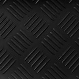 Rubber Floor Mat Anti-Slip 5 x 1 m Checker Plate - Side View