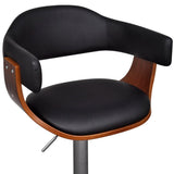 Bar Stools 2 pcs Faux Leather - Front View