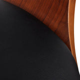 Bar Stools 2 pcs Faux Leather - Side View