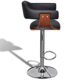 Bar Stools 2 pcs Faux Leather - Top-Down View