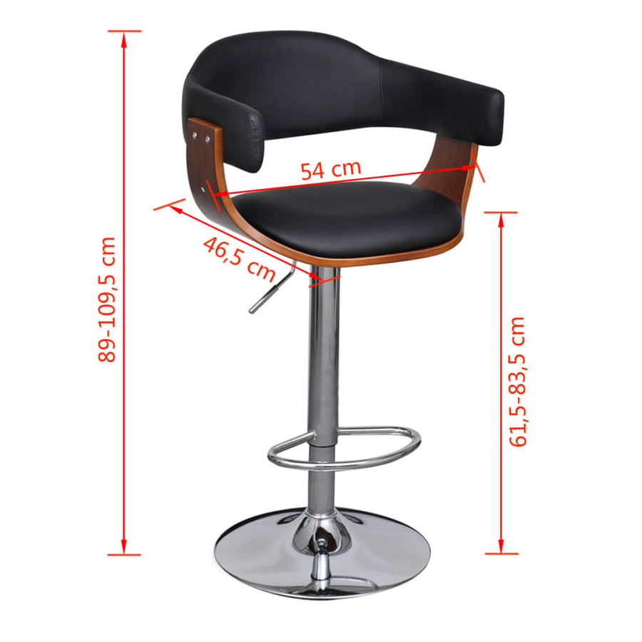 Bar Stools 2 pcs Faux Leather