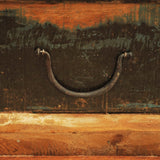 Coffee Table With Storage Vintage Reclaimed Wood - Low Angle