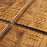 Coffee Table Brown Square Solid Mango Wood - Rear View