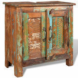 Reclaimed Solid Wood Bathroom Vanity Cabinet Set with Mirror - Extra Image