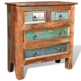 Reclaimed Cabinet Solid Wood with 4 Drawers - Extra Image