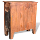 Reclaimed Cabinet Solid Wood with 4 Drawers - Rear View