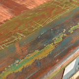 Reclaimed Cabinet Solid Wood with 4 Drawers - Close-Up Angle