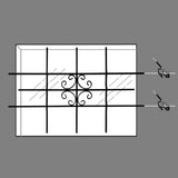 Window Security Grilles 69 x 114 cm