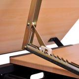 Two Drawers Tiltable Tabletop Drawing Table with Stool - Top-Down View