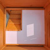 Outdoor Large Rabbit Hutch House Pet Cage Single House - Top-Down View