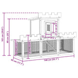 Outdoor Large Rabbit Hutch House Pet Cage Single House - Extra Image