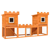 Outdoor Large Rabbit Hutch House Pet Cage Double House