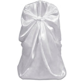 6 pcs White Chair Cover for Wedding Banquet
