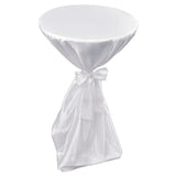 Table Cover White 70 cm with Ribbon 2 pcs - 45-Degree Angle