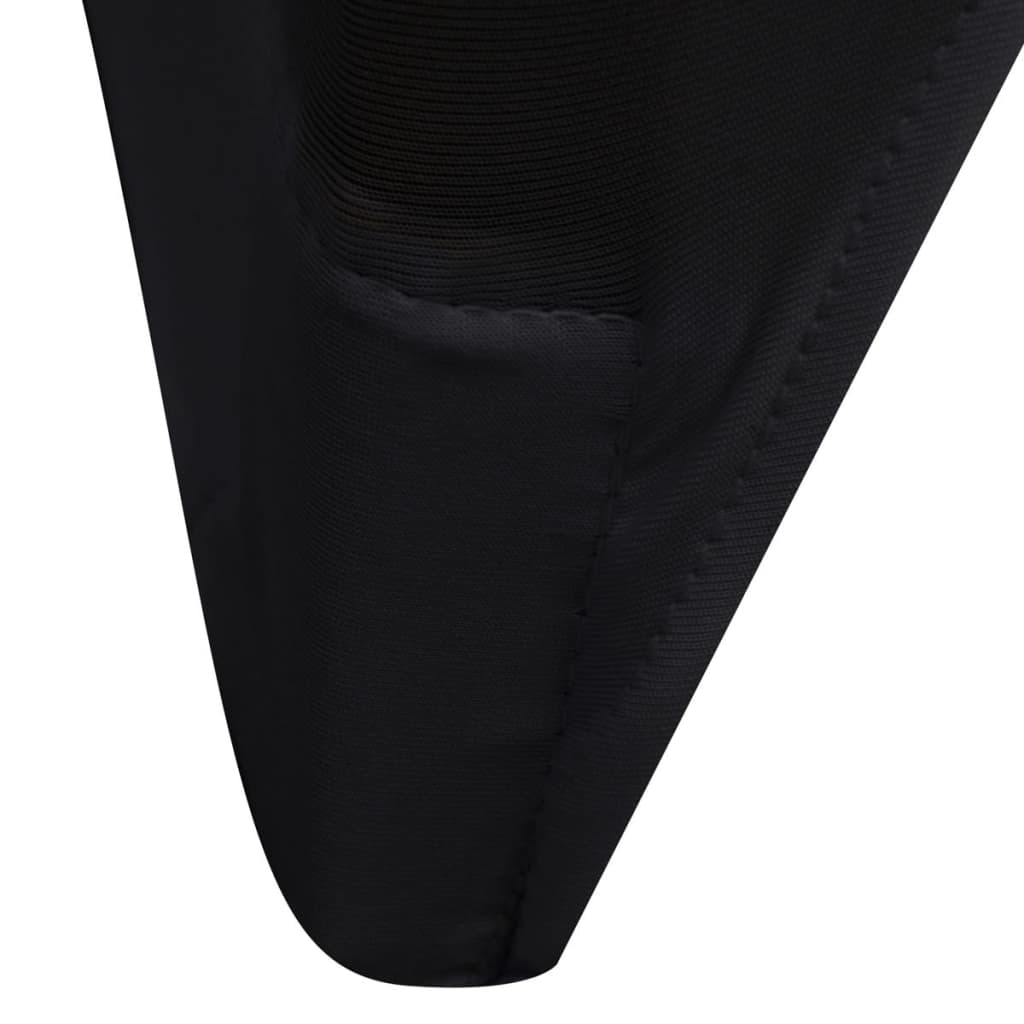Chair Cover Stretch 6 pcs Black