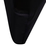 Chair Cover Stretch 6 pcs Black