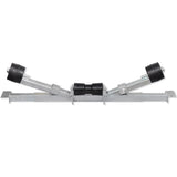 Boat Trailer Bottom Support Bracket with Keel Rollers - Front View