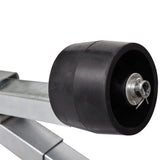 Boat Trailer Bottom Support Bracket with Keel Rollers - Side View