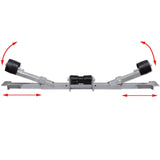 Boat Trailer Bottom Support Bracket with Keel Rollers - Low Angle